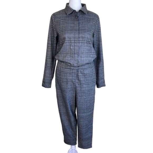 Urban Outfitters x Lucca Couture ‘Dylan’ Plaid Longsleeve Jumpsuit Coveralls XS - Picture 2 of 16
